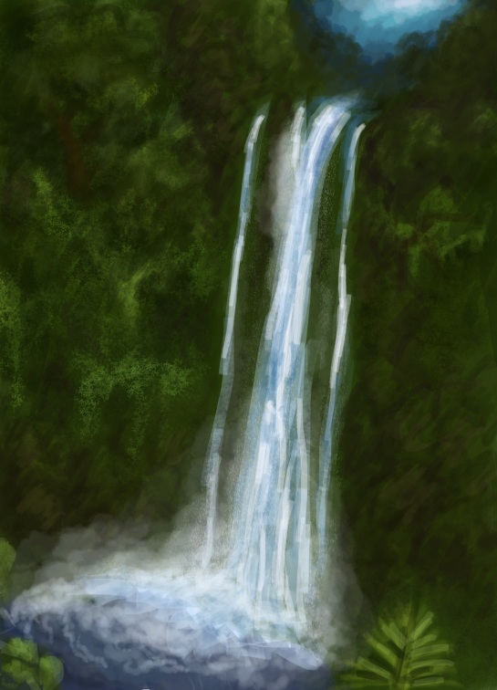Waterfall sketch
